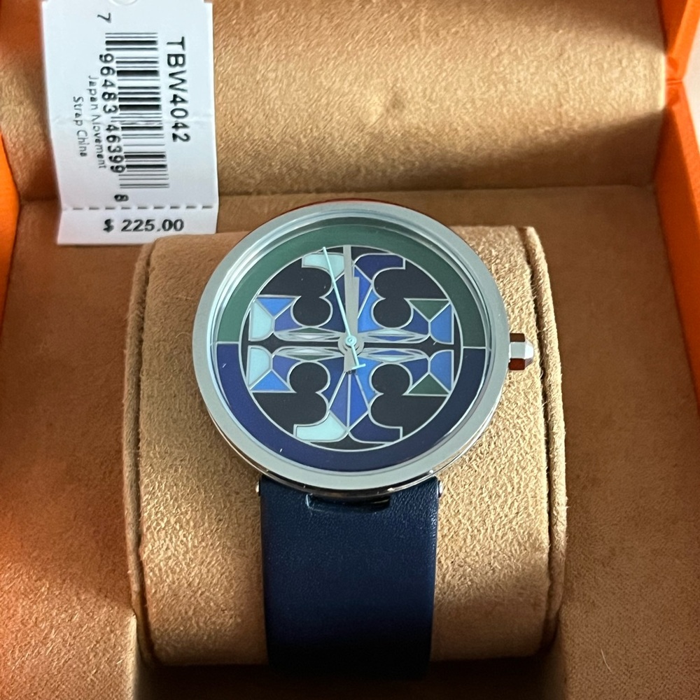 Tory Burch TBW 4042 - multi colored dial w/mosaic logo details NWT